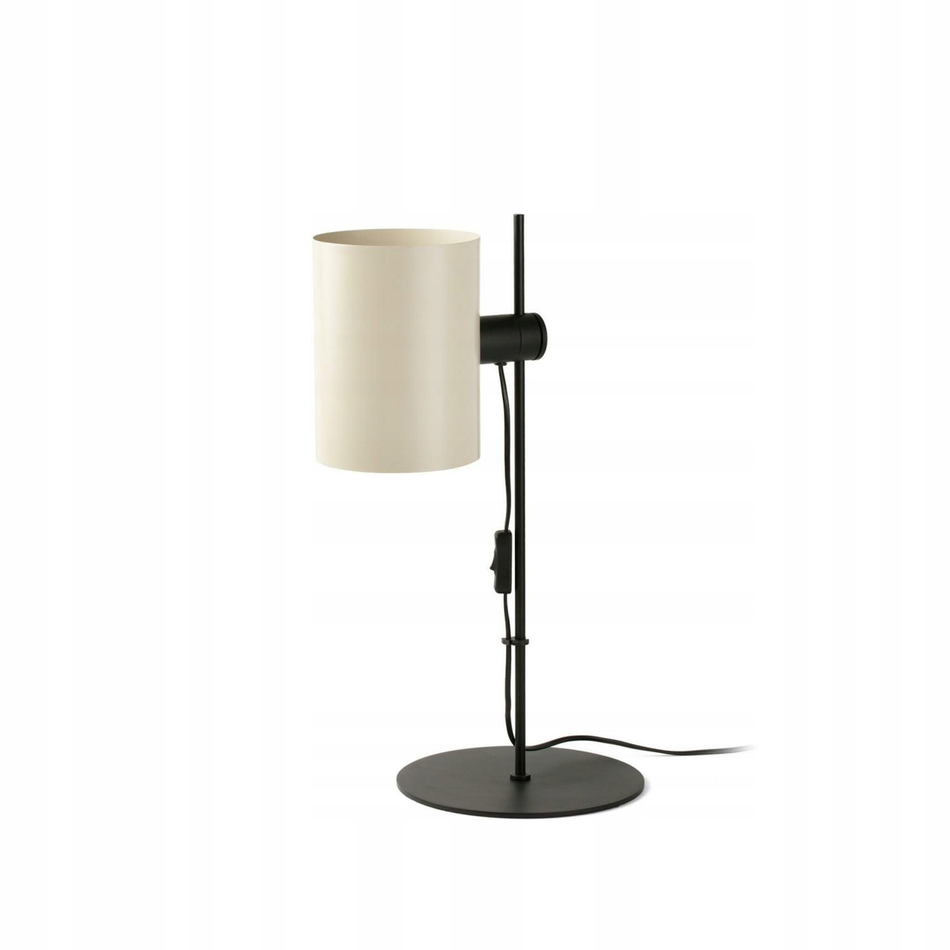 Dizajnová stolná lampa Faro Guadalupe čierna/béžová, E27, oceľ, 15W