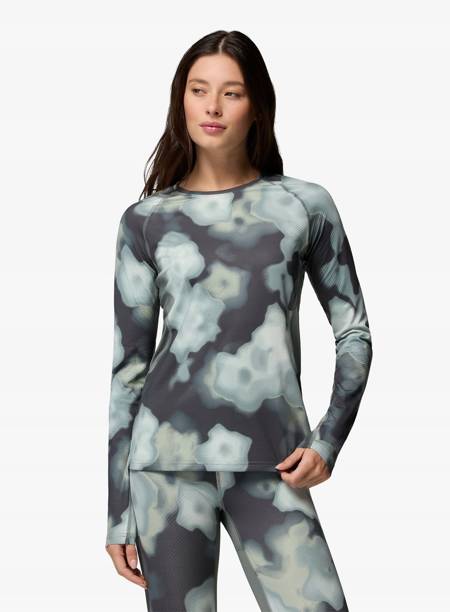 Bluza termoaktywna damska Columbia Omni-Heat Infinity Knit Ls Crew sage S