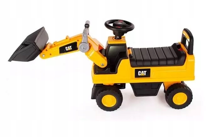 Jeździk koparka spych Cat Caterpillar z łyżką Lena 540x350 mm