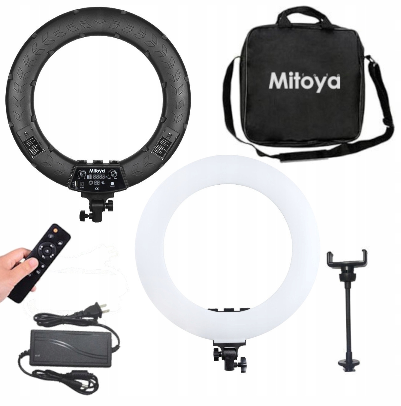 MITOYA LED RING RL-480L 60W + STATYW 200 cm Marka MITOYA