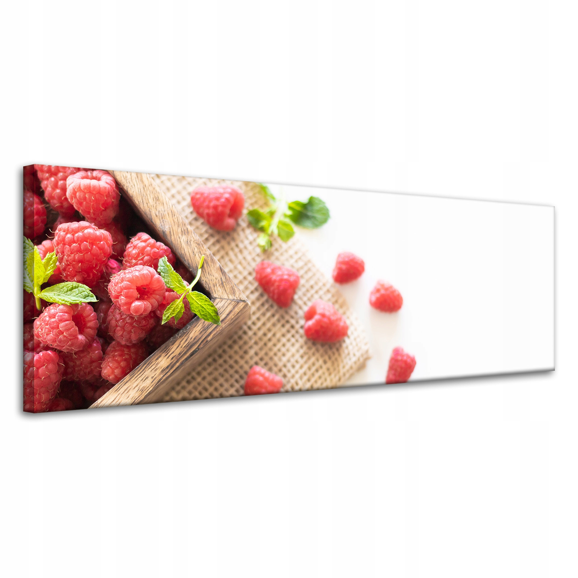 Obraz na plátně Svěžest letních malin Ovoce Jaro 120x40