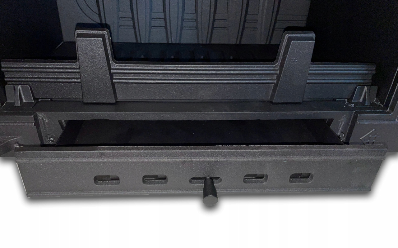 KOMINEK WKŁAD KOMINKOWY ŻELIWNY ANTEK 10 ZESTAW Głębokość 334 mm