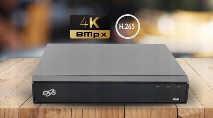 Rejestrator nagrywarka do 4 kamer 8Mpx UHD 4K PoE Model DVS-NVR0401PoE-D8