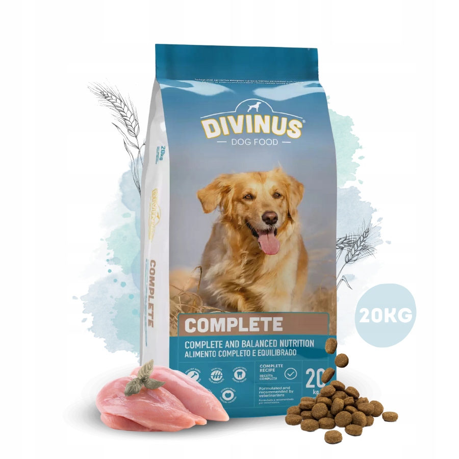 Divinus Dog Complete karma sucha dla psów dorosłych witaminy 20 kg
