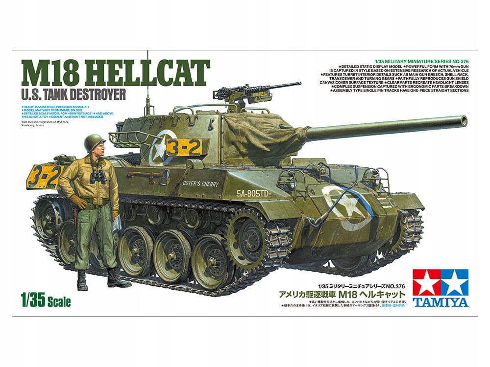 Americký stíhač tanků M18 Hellcat 1:35 Tamiya 35376