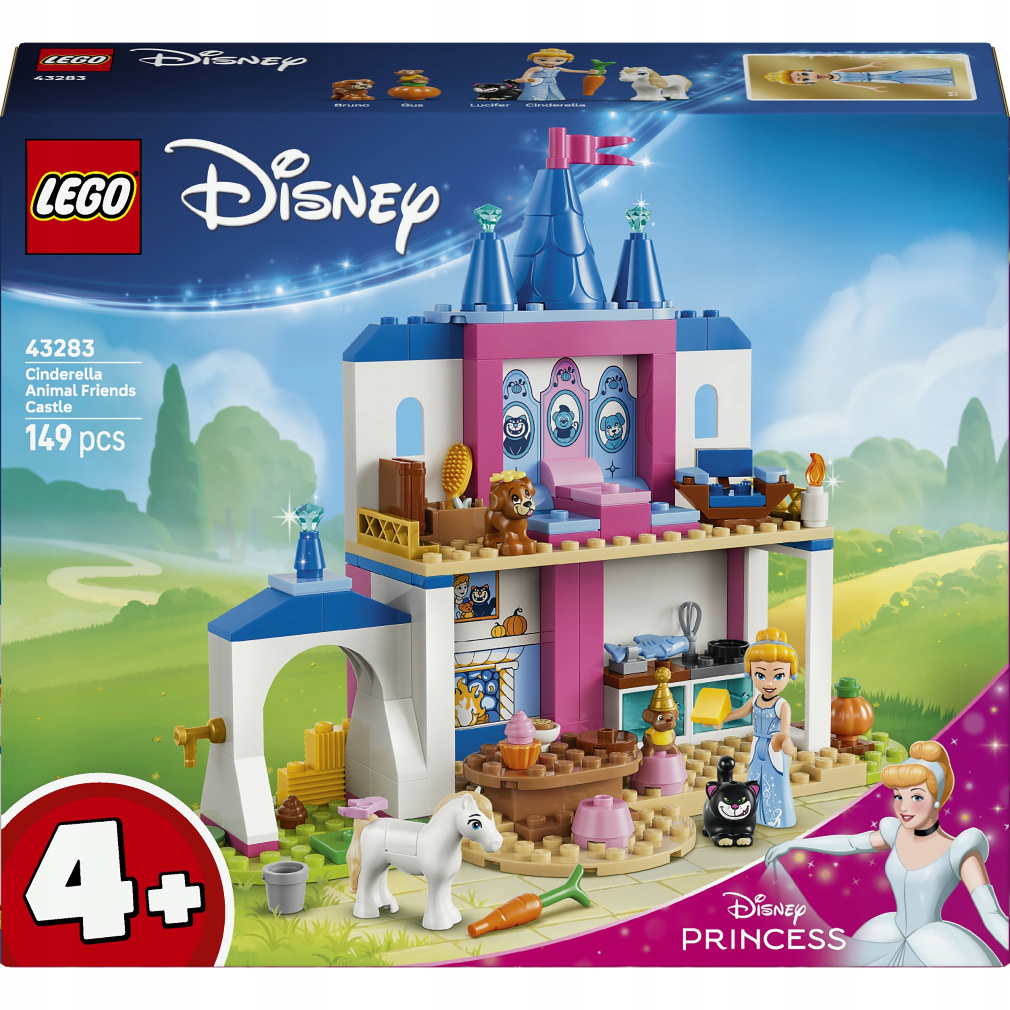 Lego 43283 Disney – Zámek Popelky a jejích zvířecích přátel