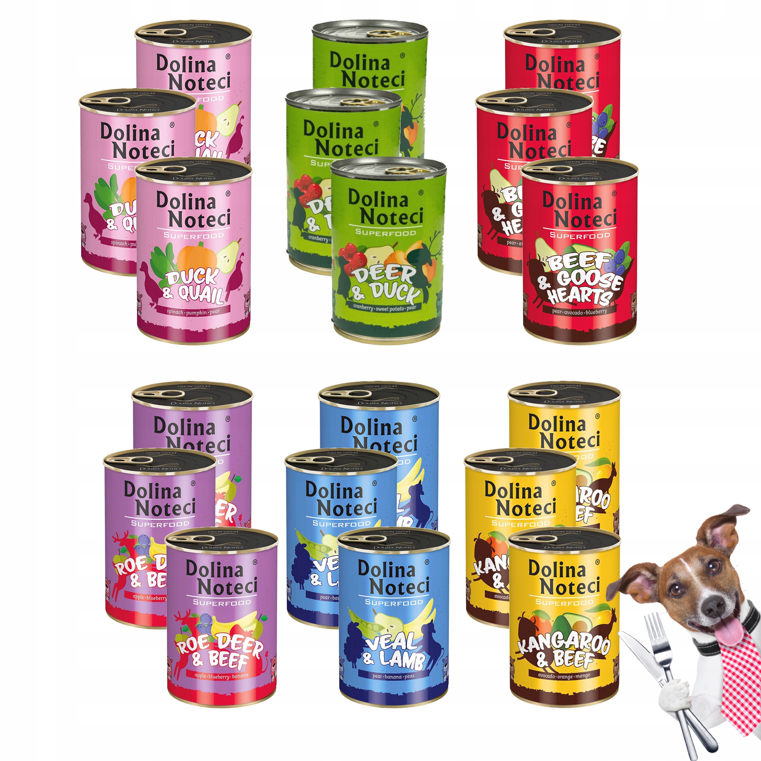 Levně Dolina Noteci Superfood Krmivo pro psa MIX 18x 400g