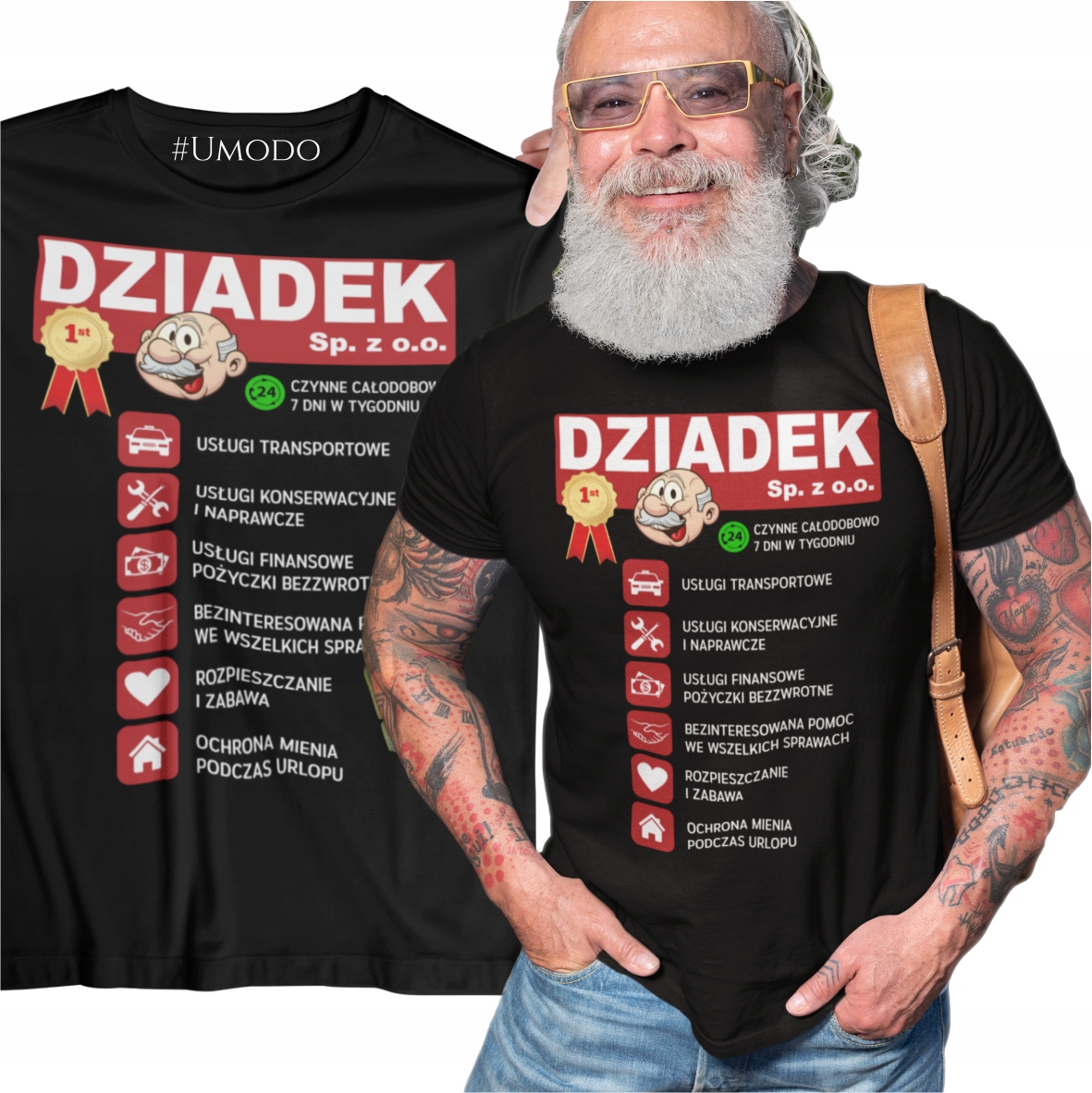 

Koszulka z nadrukiem Dla Dziadka Dzień Dziadka