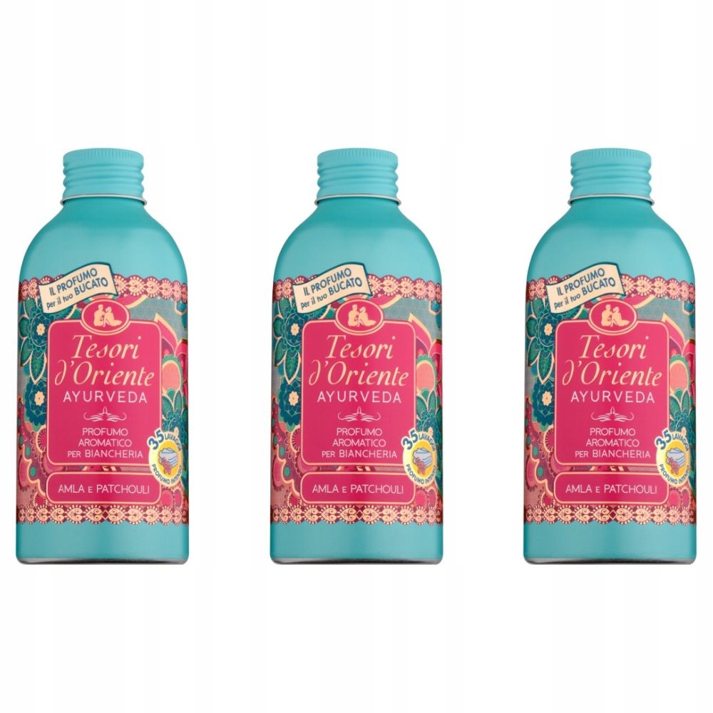 Levně Sada 3 kusů Italského Parfém na oplachování Tesori Ayurveda 250 ml