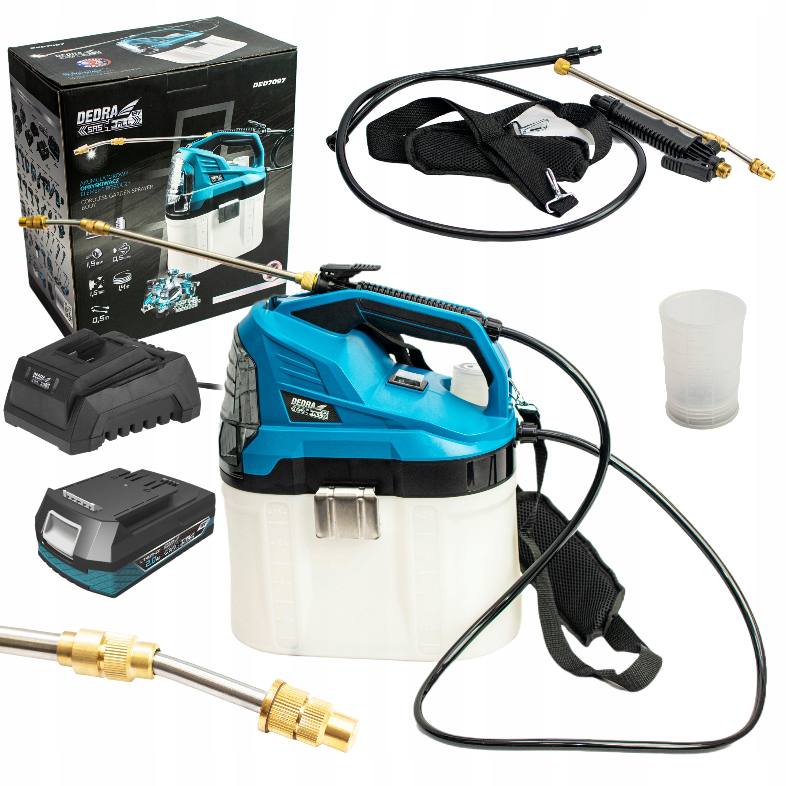 

Opryskiwacz Akumulatorowy Sas+ Dedra 7097 18V +2Ah