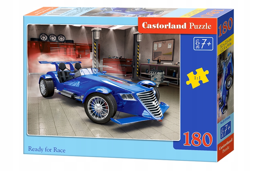 

Puzzle 180 el. Gotowy do wyścigu Castorland