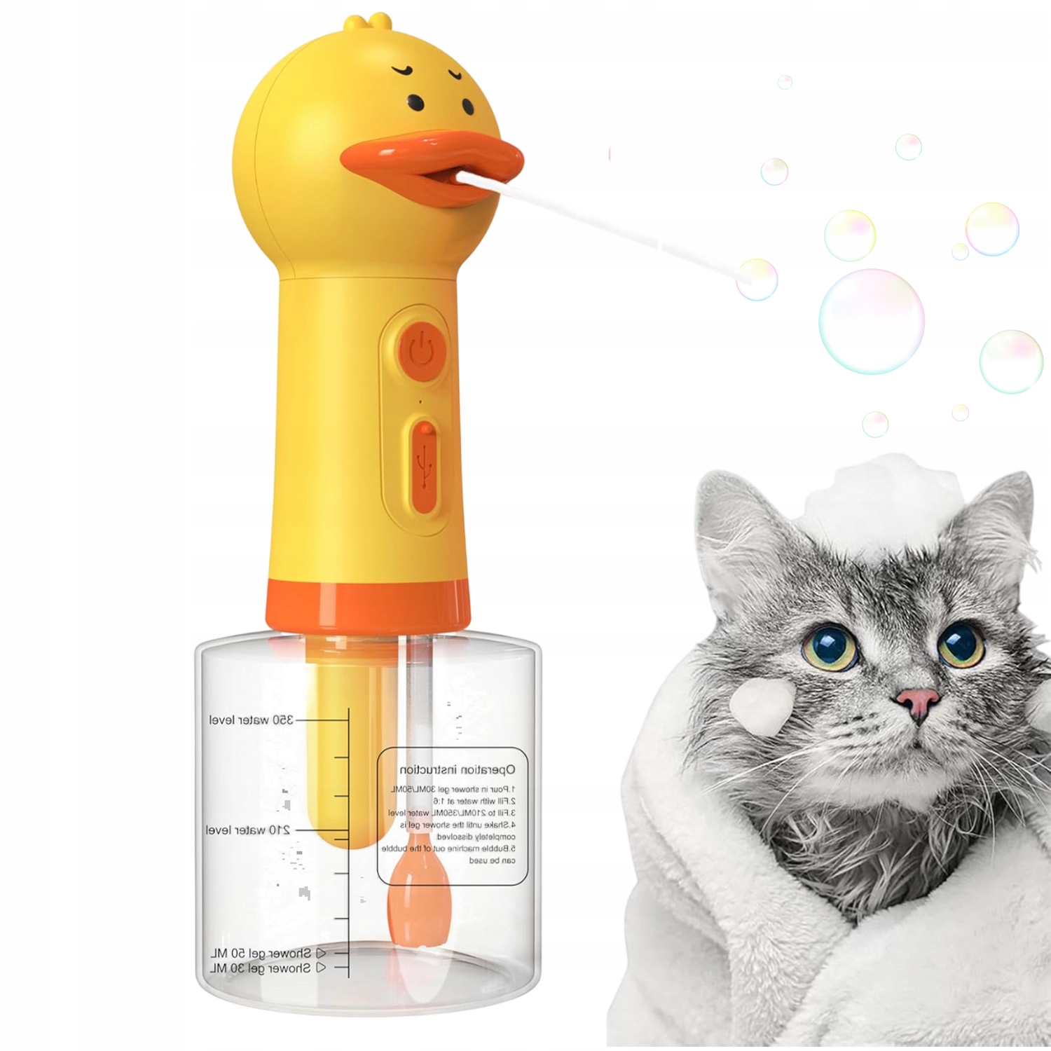 Levně Elektrický Přenosný Voděodolný Pěnový Stroj IPX5 1200 Mah