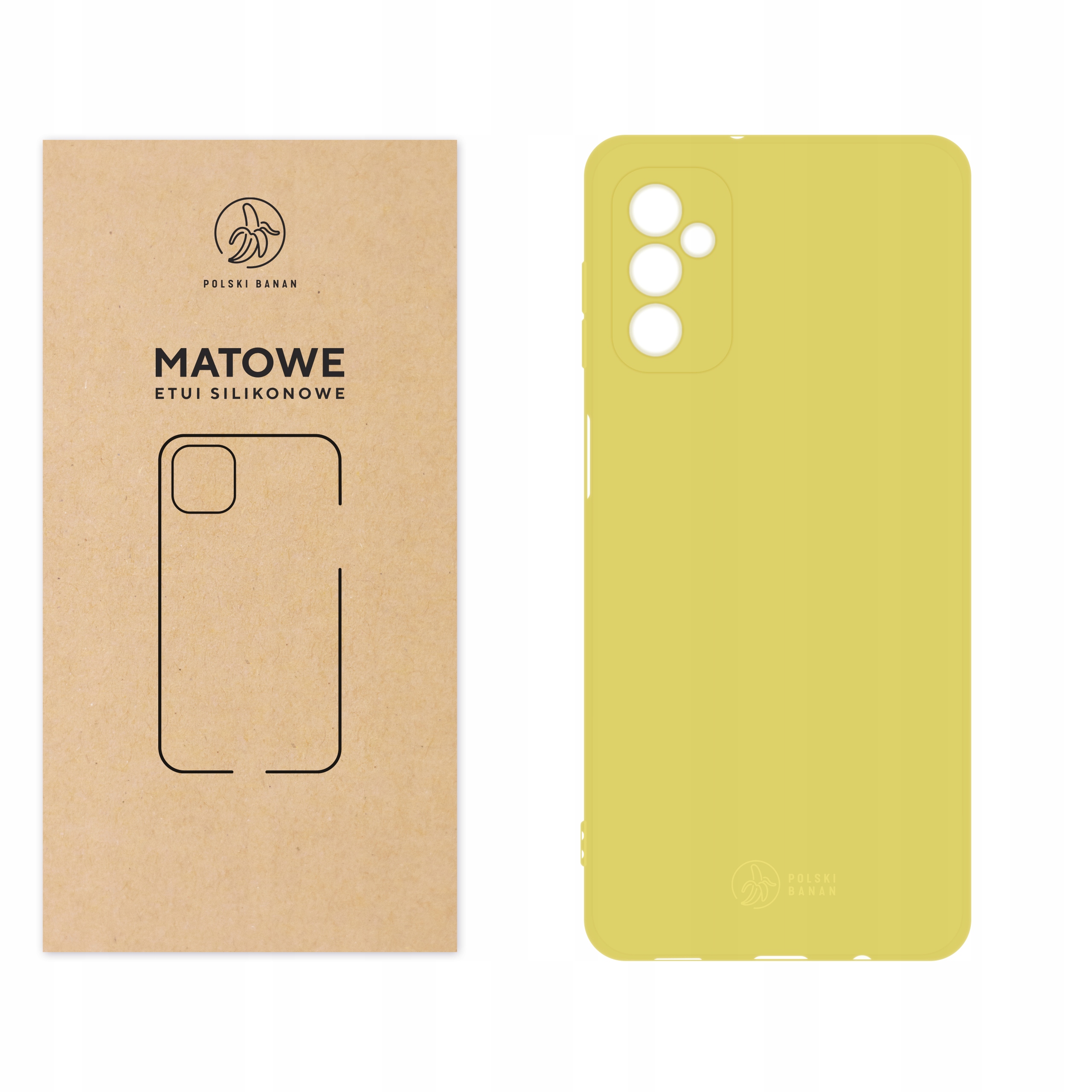 

Etui Matowe do Samsung M52 M52 5G żółte
