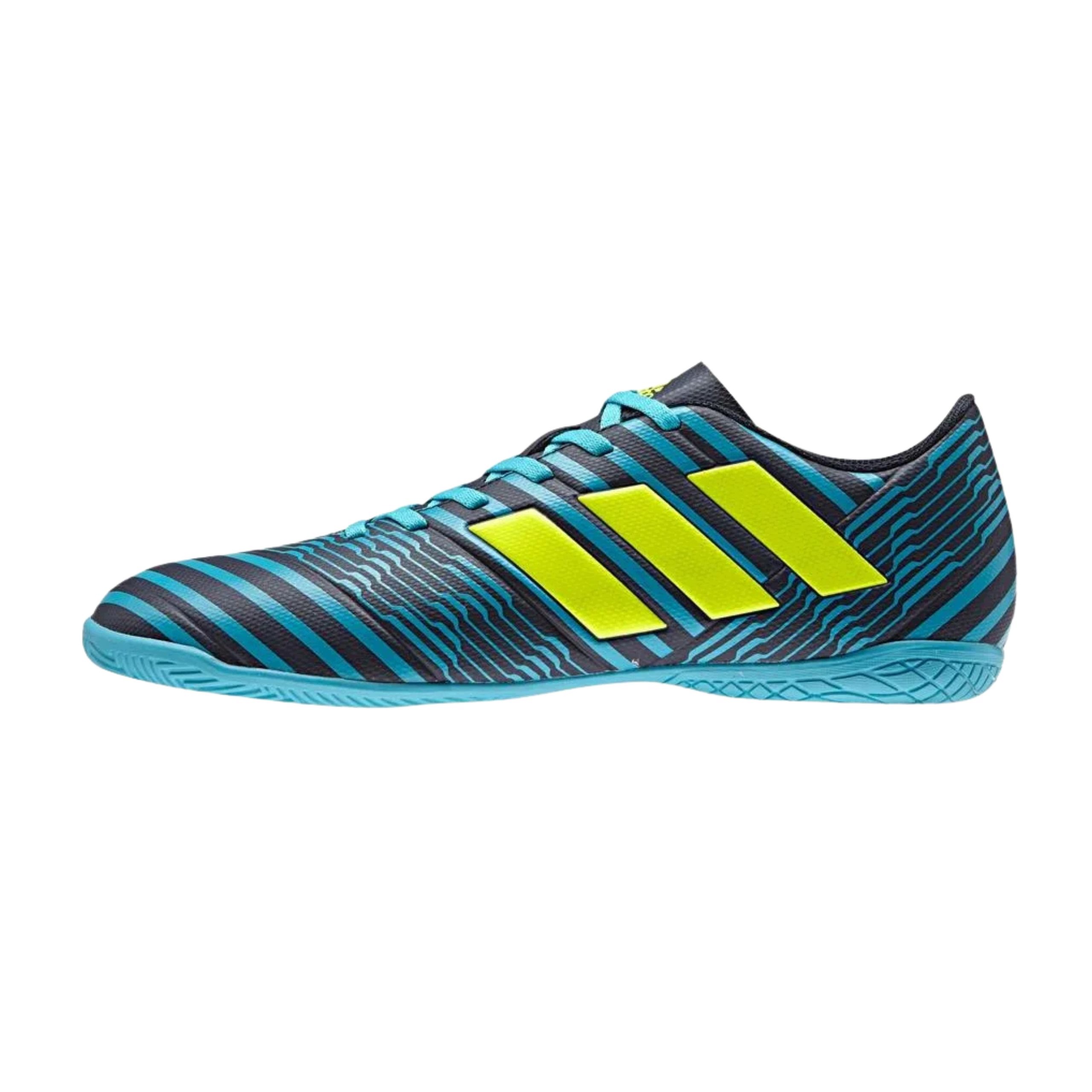 Męskie buty piłkarskie halówki niebieskie Adidas Nemeziz 17.4 In 47 1/3