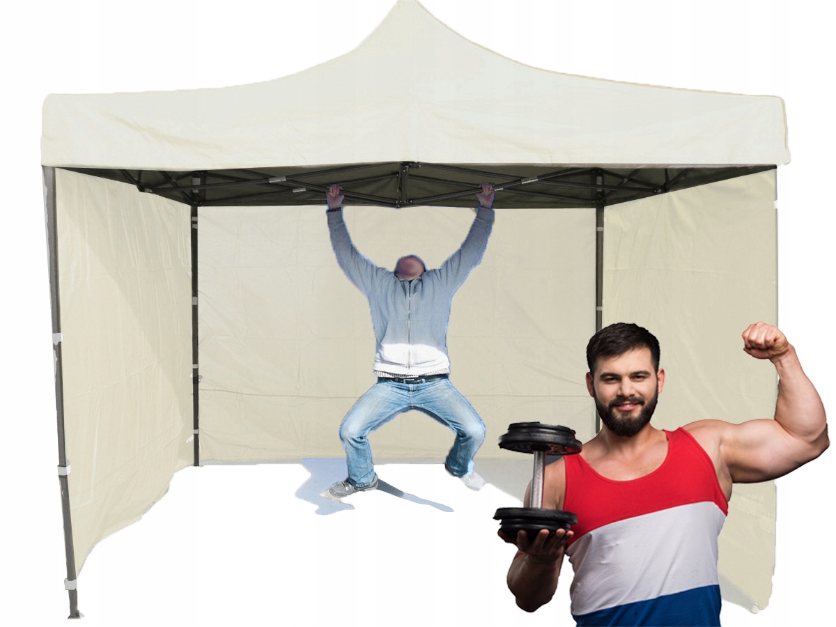 30KG 3x3 Mocny Namiot Pawilon Handlowy Ekspresowy Targowy Składany Ogrodowy