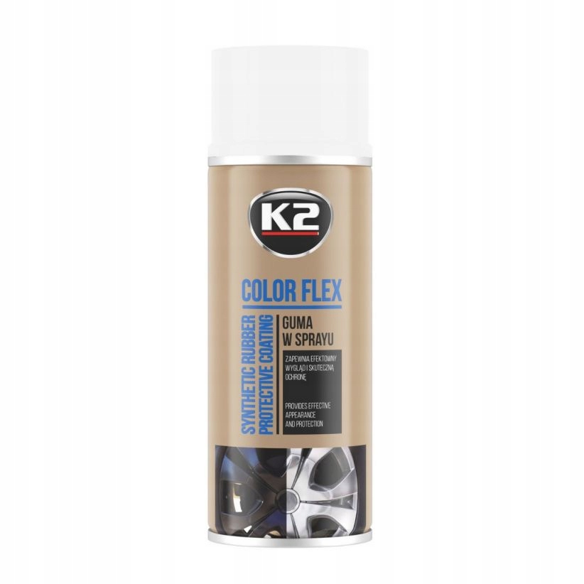 K2 COLOR FLEX BIAŁY 400ML PŁYNNA GUMA W SPRAYU