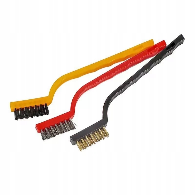 Małe Szczotki Druciane Nylon Techniczne 3 Sztuki