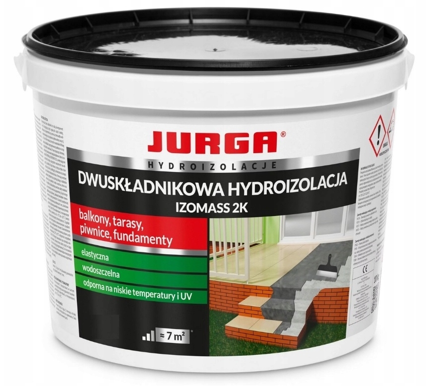 Jurga Hydroizolacja Izomass 2K 20KG Dwuskładnikowa Masa Uszczelniająca