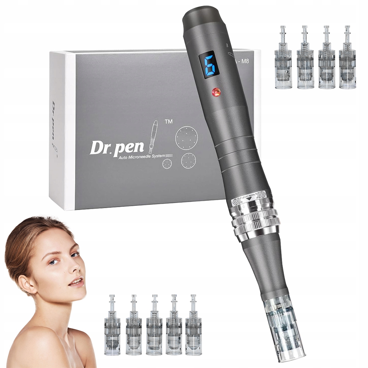 Dermapen Dr Pen M8 Bezdrátový Pro Mezo 12 Cartridge