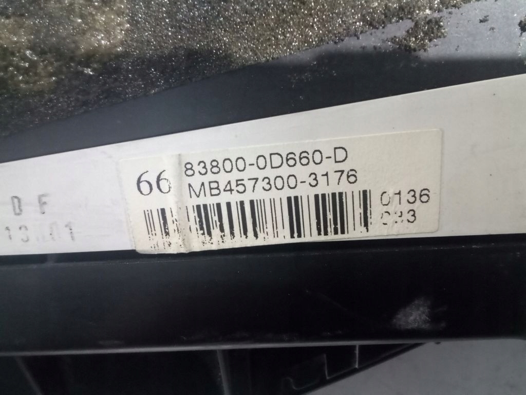 Toyota Yaris II 2 dials dials display EU 83800-0D660-D