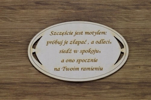 Tekturka, skrapki Szczęście jest motylem...