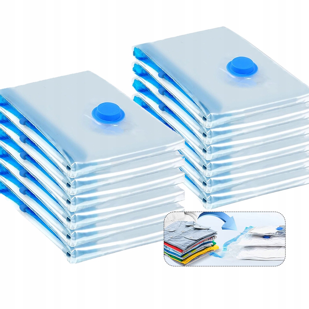 Vakuové Pytle Na Oblečení Povlečení Tašky Set 12KUSŮ 60 X 80 CM