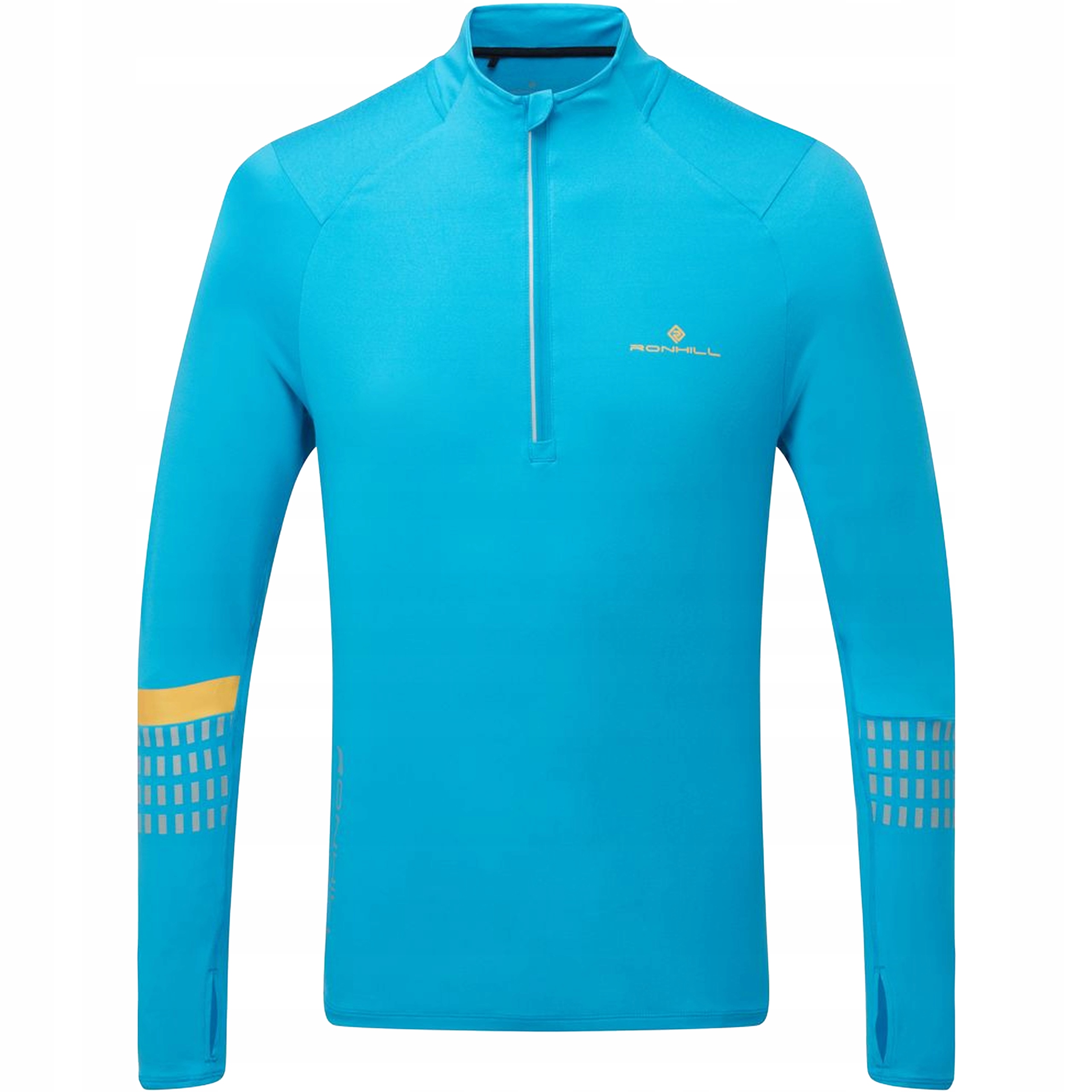 Bluza do Biegania Ronhill Sportowa Męska Afterhours 1/2 Zip Niebieska XL