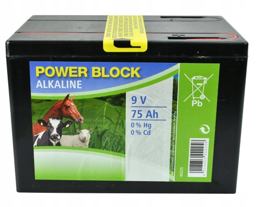 Alkalická Baterie Pro Elektrizátor 9V 75Ah Kerbl