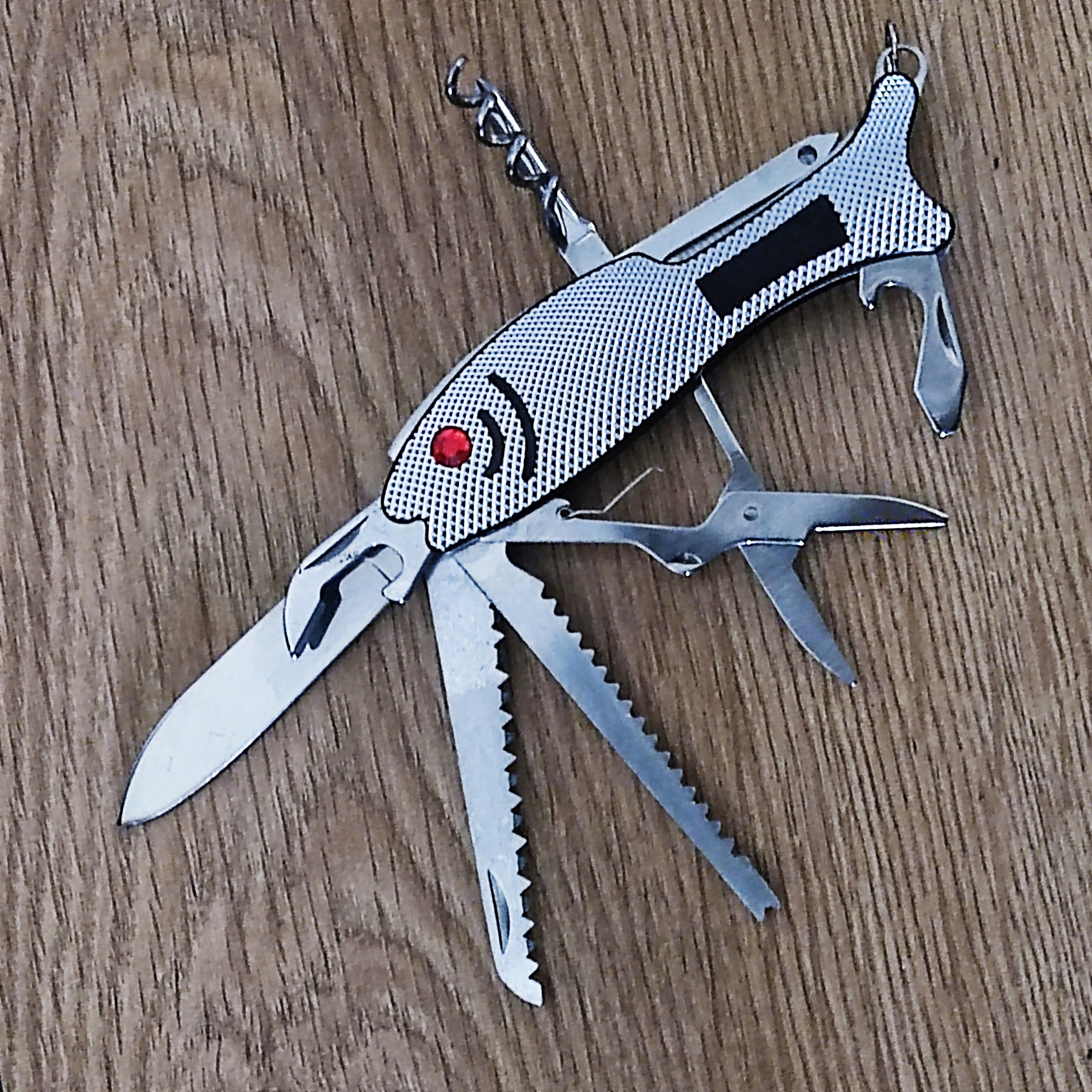 Nóż SCYZORYK MULTITOOL WĘDKARSKI RYBA PIŁA 11w1 Model FIS1