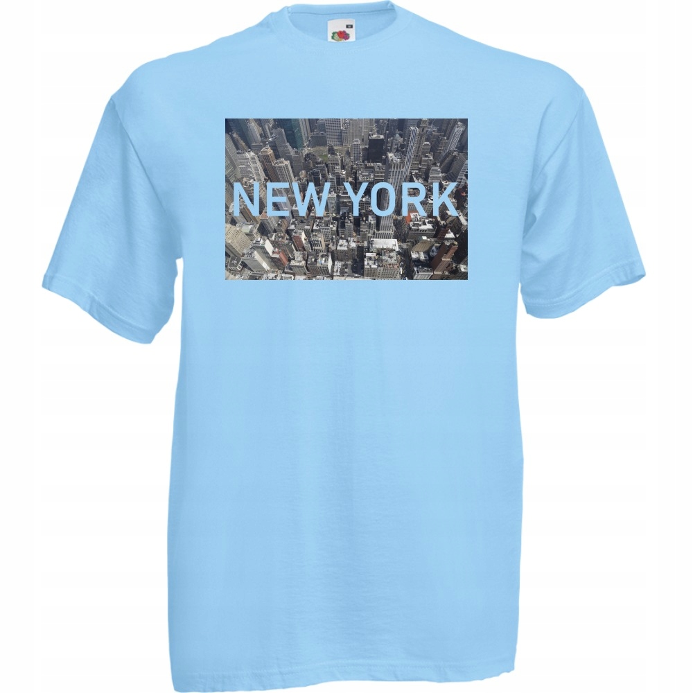 

Koszulka New York Nyc Nowy Jork L błękitna