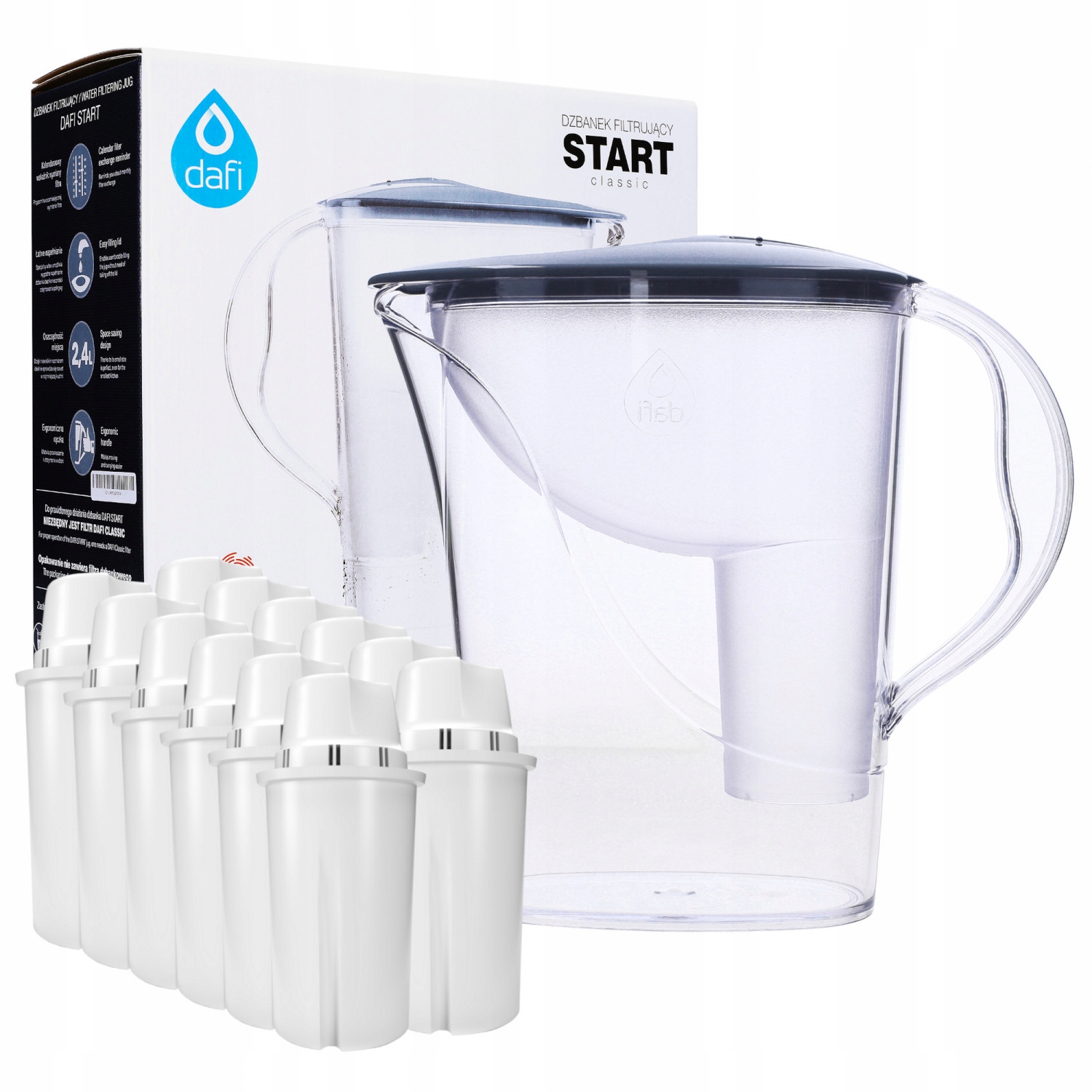 DZBANEK FILTRUJĄCY DAFI START CLASSIC + 12X FILTR