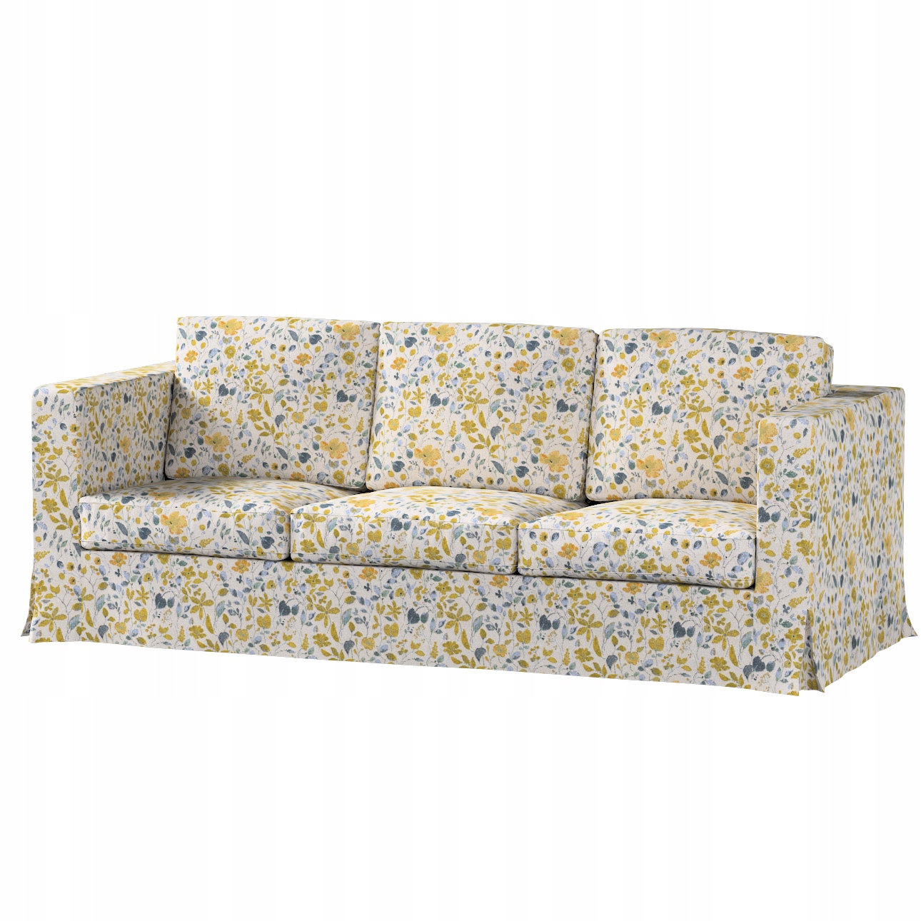 Potah na 3-místnou rozkládací pohovku Karlanda Ikea žluto-modrý