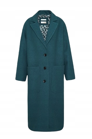 Bugatti Jednořadý Kabát Ke Kolenům S Klopami Modrý 38 Jxb