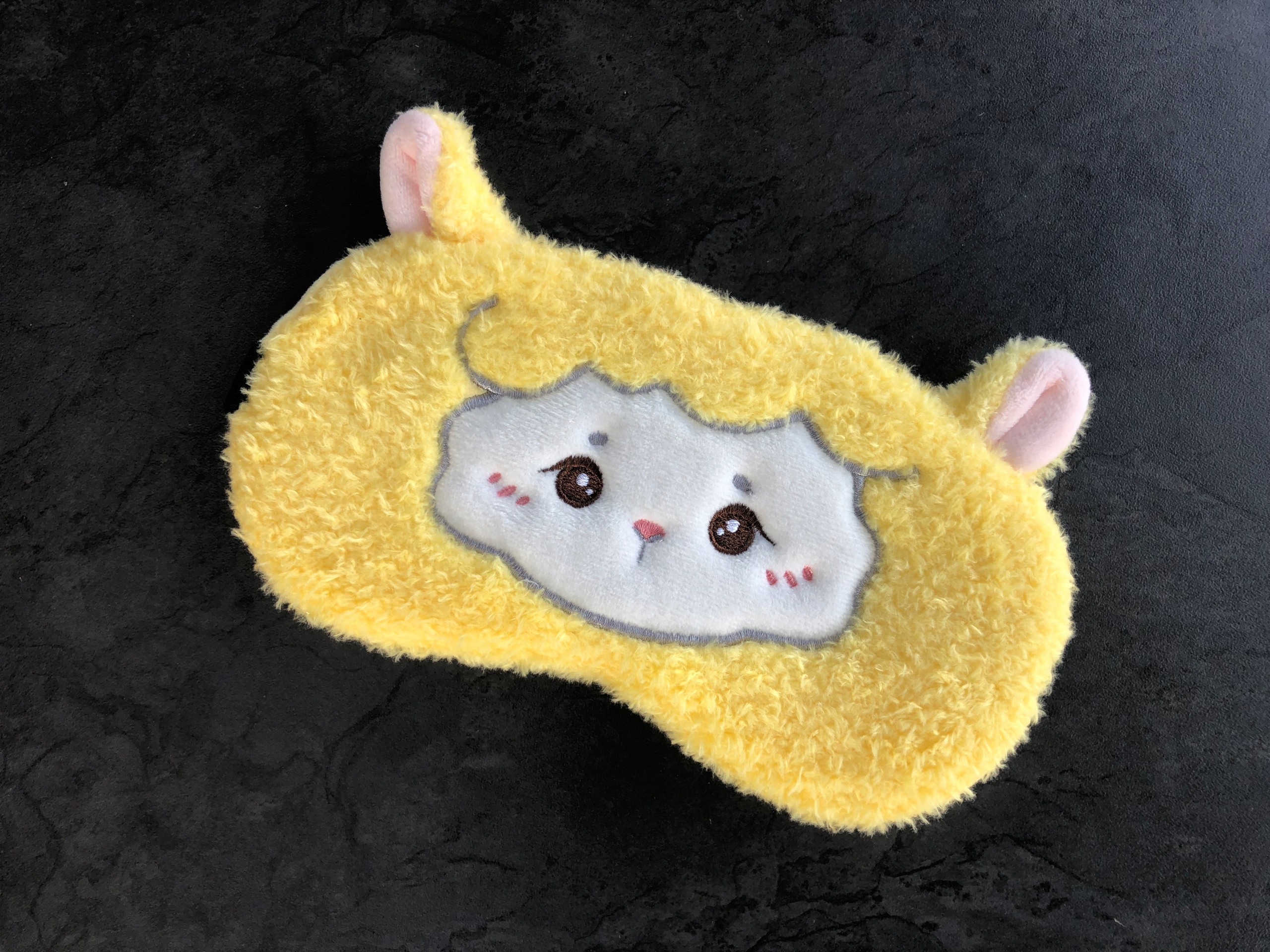 OPASKA NA OCZY MASKA DO SPANIA SNU RELAKSU owca OWIECZKA OLDMAN PLUSZOWA Materiał dominujący poliester