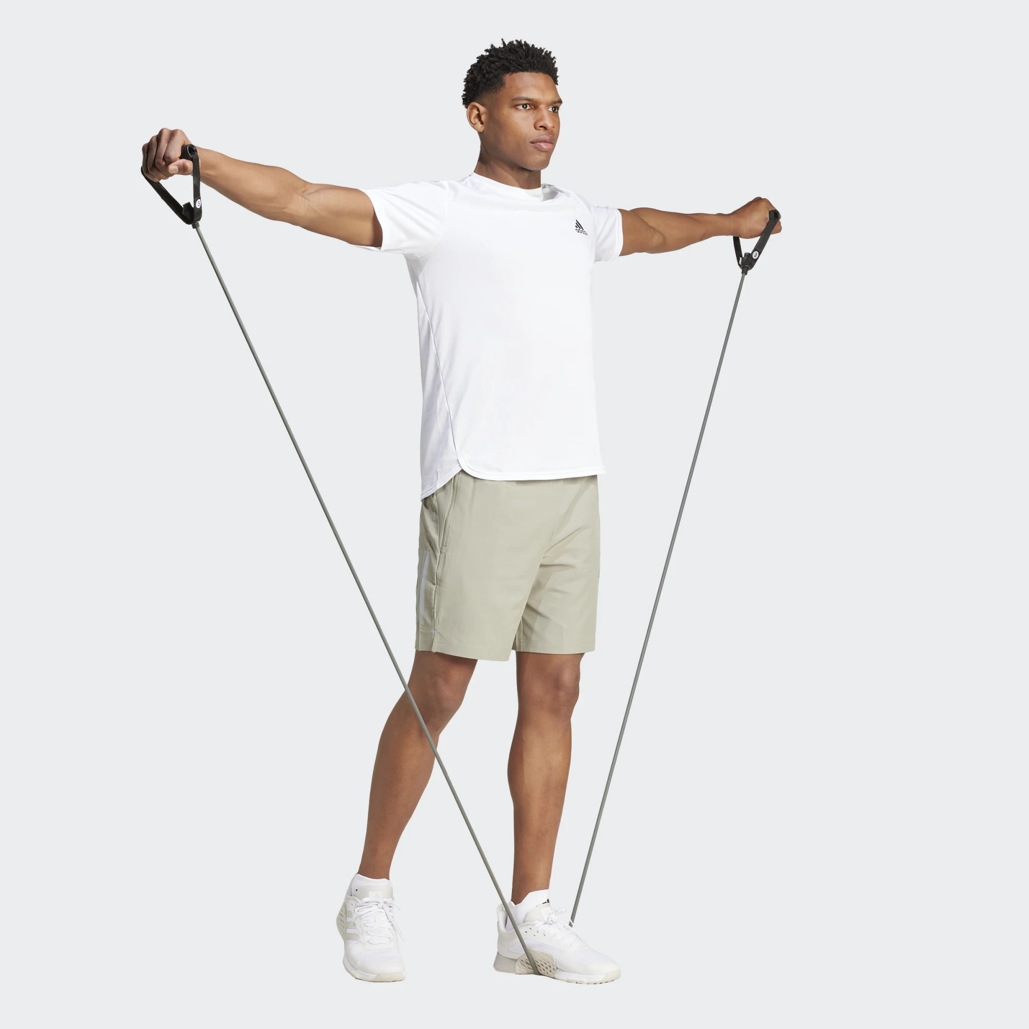 Adidas Kraťasy béžové Aeroready IM7483 vel. M 7"