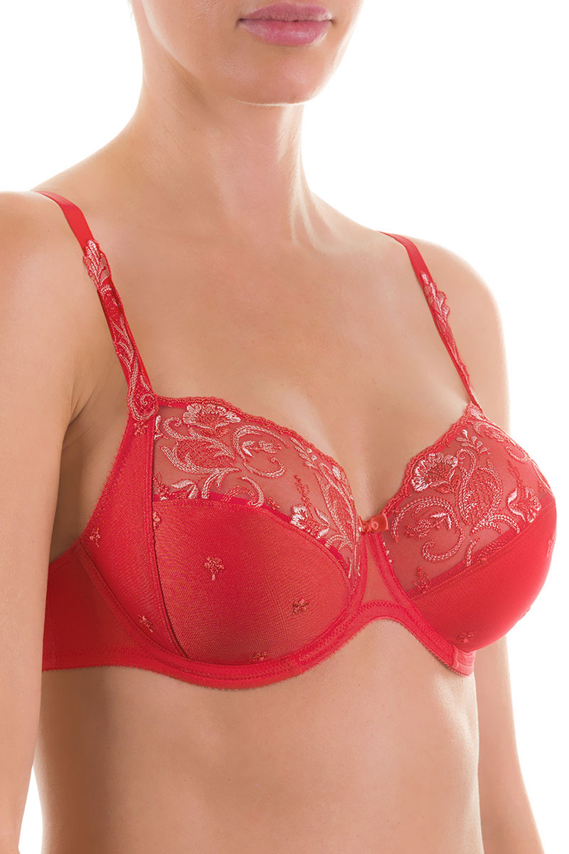 Měkká červená podprsenka Felina Conturelle Sentiments 805873 70B