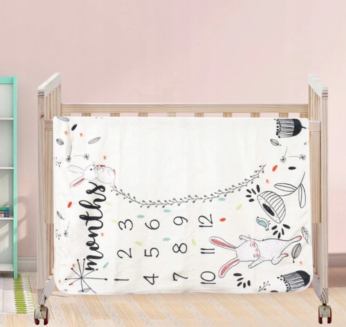 Foto kocyk z króliczkiem +RAMKA mata do zdjęć Rodzaj mata