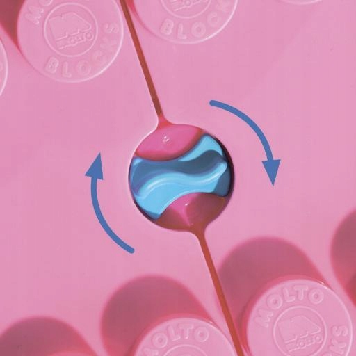 KLOCKI Stolik edukacyjny do zabawy 20el KLOCKI Bohater brak