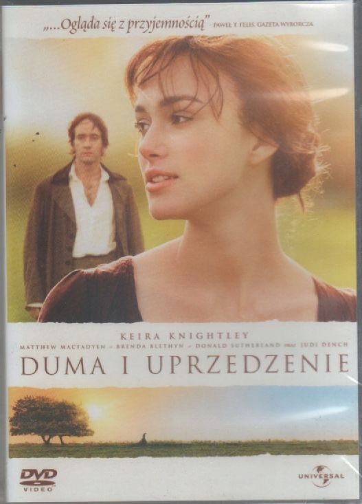 Duma I Uprzedzenie Folia Lektor Unikat Keira Knightley Jane Austen Sklep