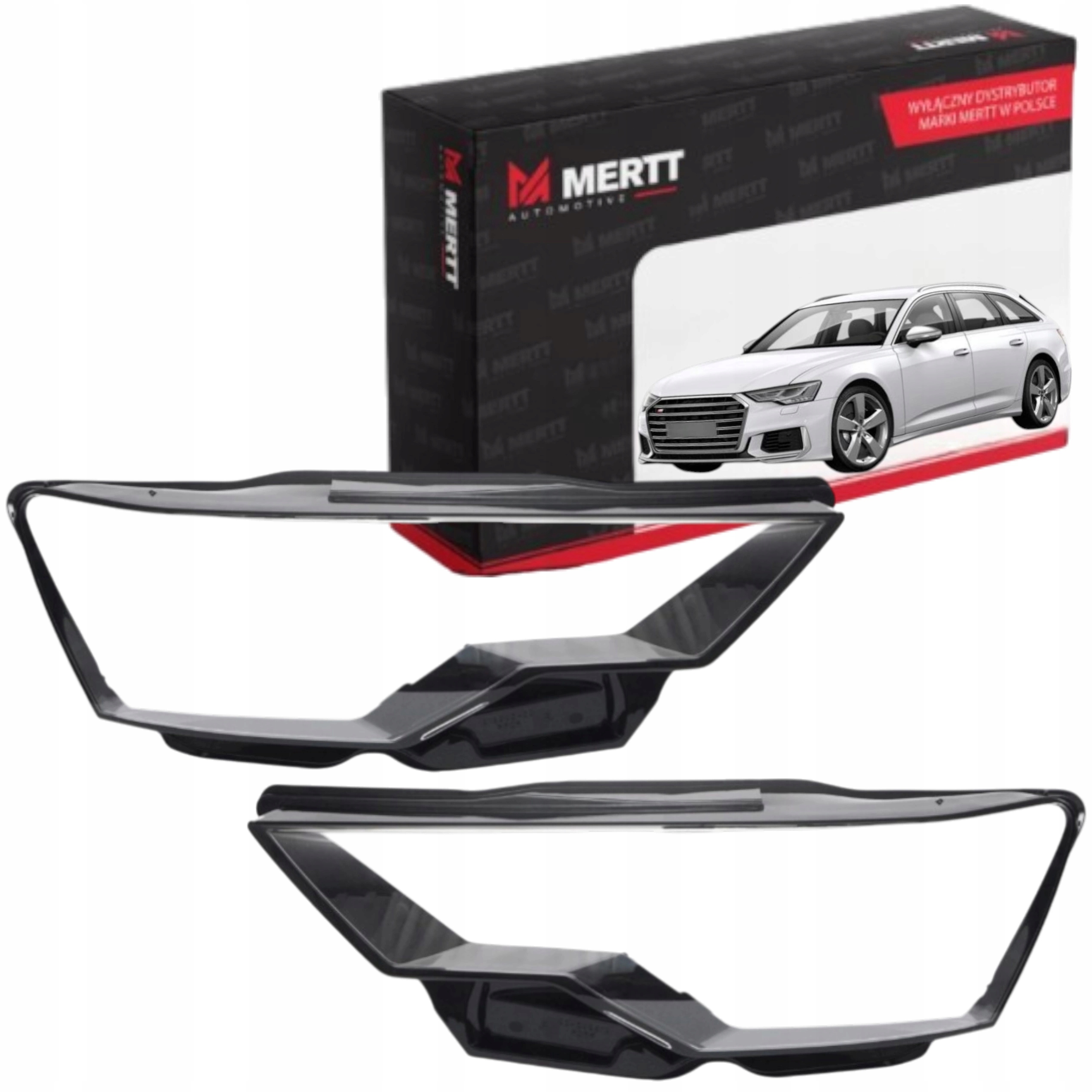 Sada x2 Klosz Pravý Levé Sklo světlometu lampa Audi A6 C8 S6 4K 2018+