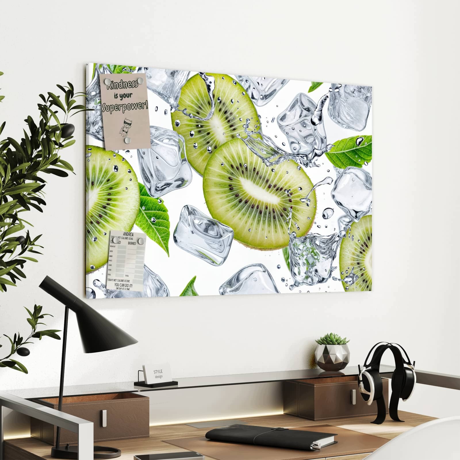 Magnetická tabule Kiwi Kostky Led 90 × 60 cm