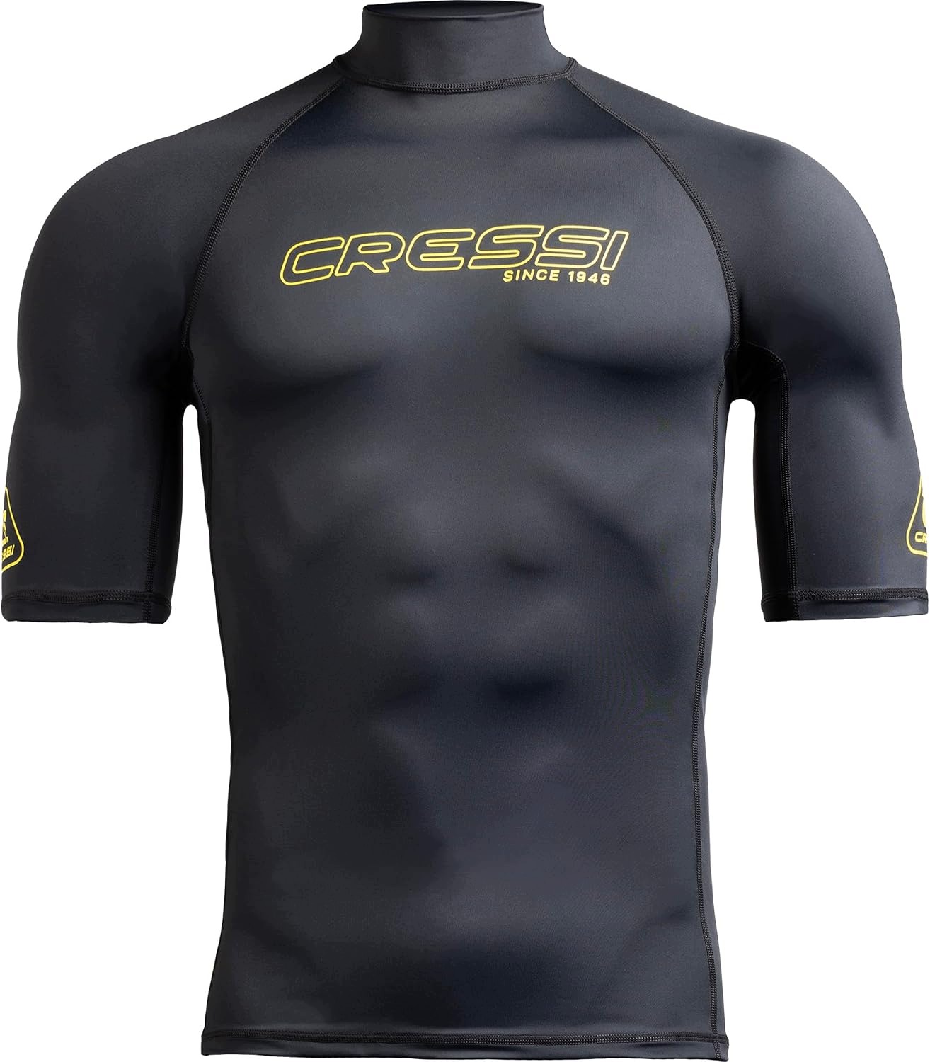 Cressi Sentinel Koszulka Do Pływania Męska Czarna/Żółta 2XL