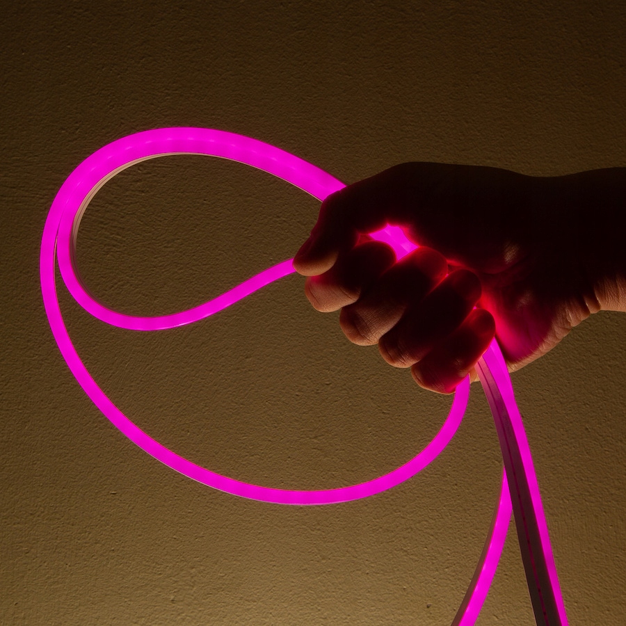 NEON LED Taśma 12V Pasek Napis na ścianę 12V 10W FLEX RÓŻOWY Wodoodporny Kod producenta T12-1M-NEON-P