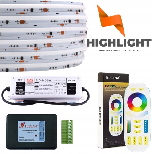 15m Chodbová súprava tečúce svetlo Cob Rgbw