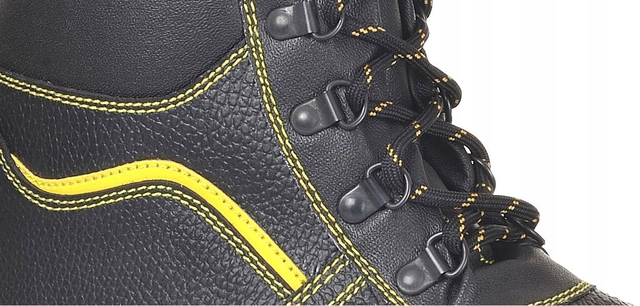 SKÓRZANE BUTY ZIMOWE MĘSKIE ROBOCZE OCIEPLANE Marka inna