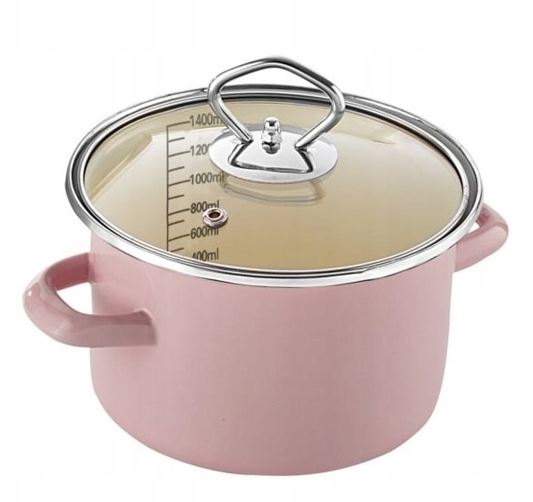 GARNEK EMALIOWANY Z POKRYWKĄ 4,5L CERAFLON Marka Ceraflon