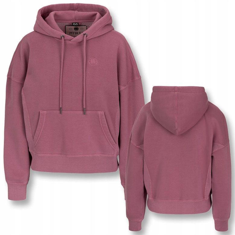 Damska Bluza z kapturem Oversize Pitbull Kangurka Washed Manzanita