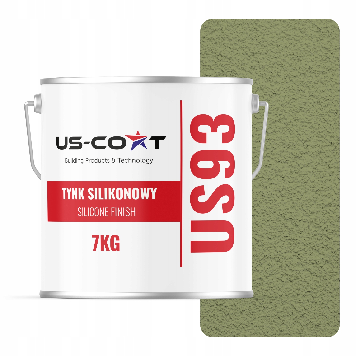 Silikonová Fasádní Omítka Barva Zelená F484 7KG Beránek Granulace 3.0mm