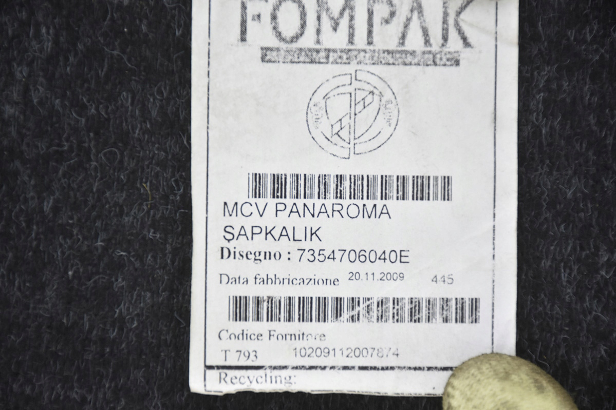 Abdeckung, Hutablage hinten heck FIAT DOBLO II