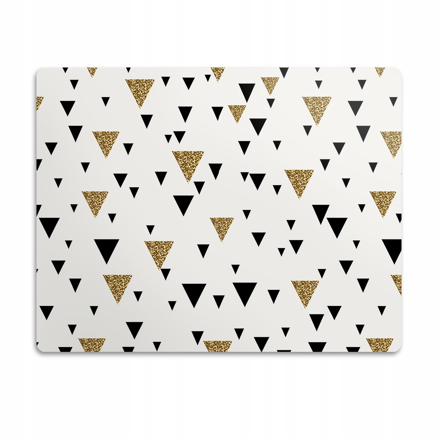 Levně Podložka pod misku pro kočky psa Ozdobné trojúhelníky 90x60